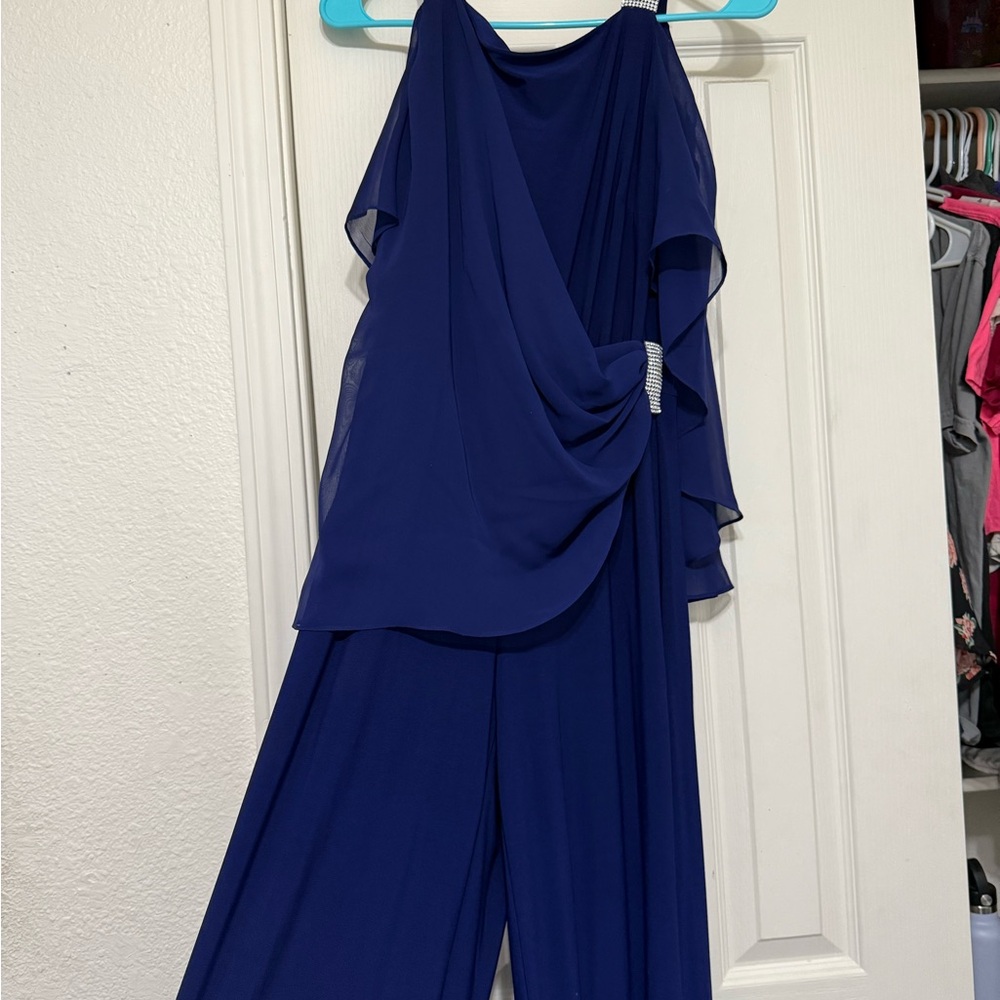 Elegant Blue Women's Jumpsuit